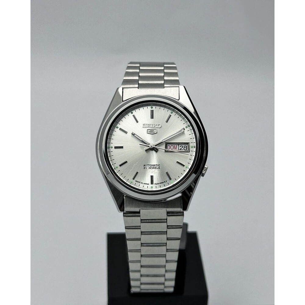 Custom Seiko Mod • Silver SNX Seiko 5 • 37mm
